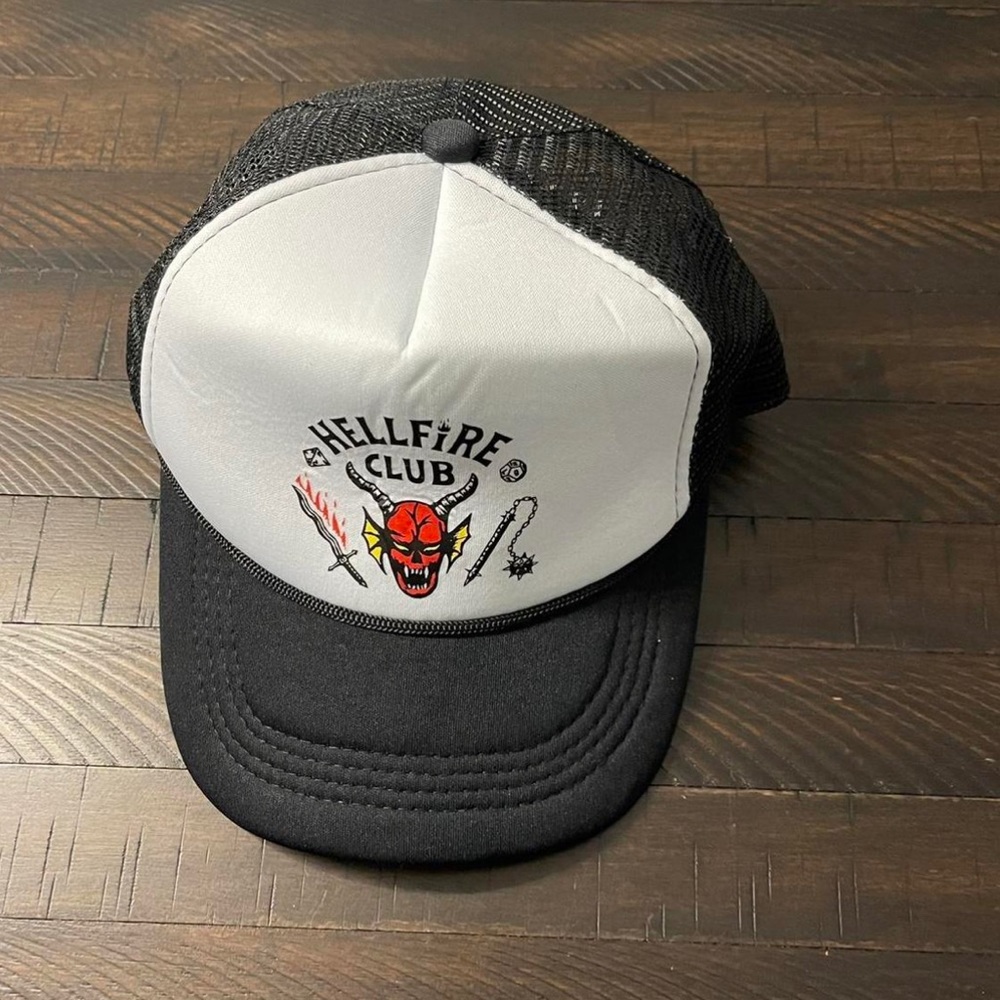 Stranger Things 4 Hellfire Club Trucker Hat - Picture 1 of 4